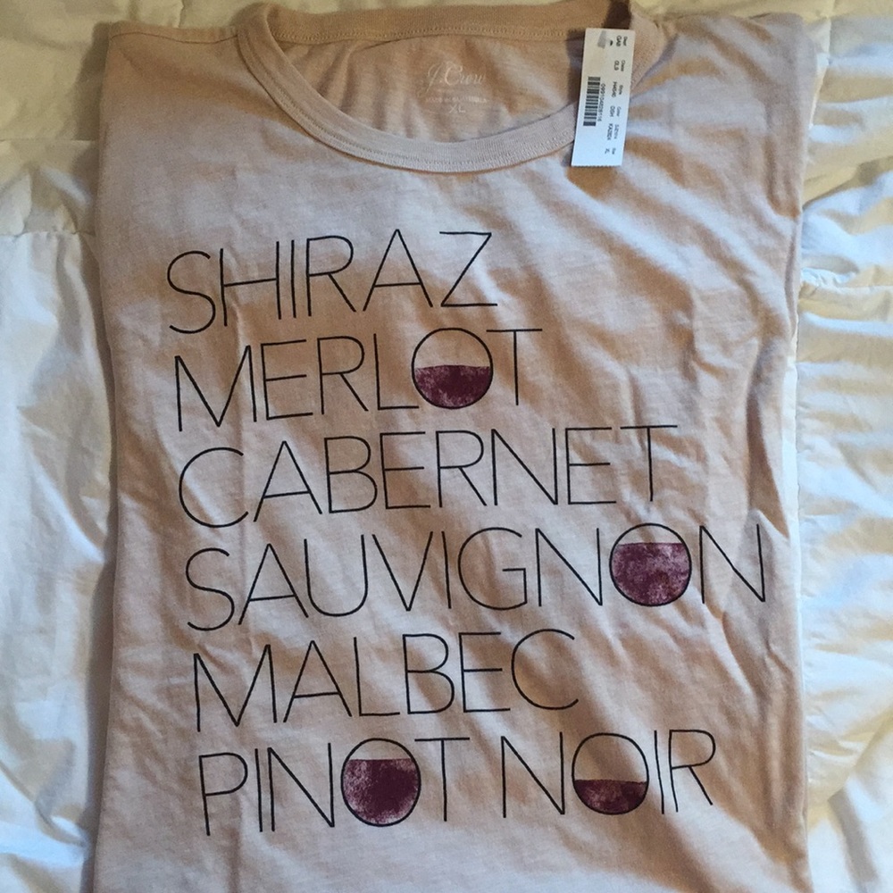 JCrew “Wine” tee **new with tags**